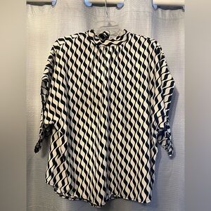 Mod 60’s Pattern Batwing sleeve blouse